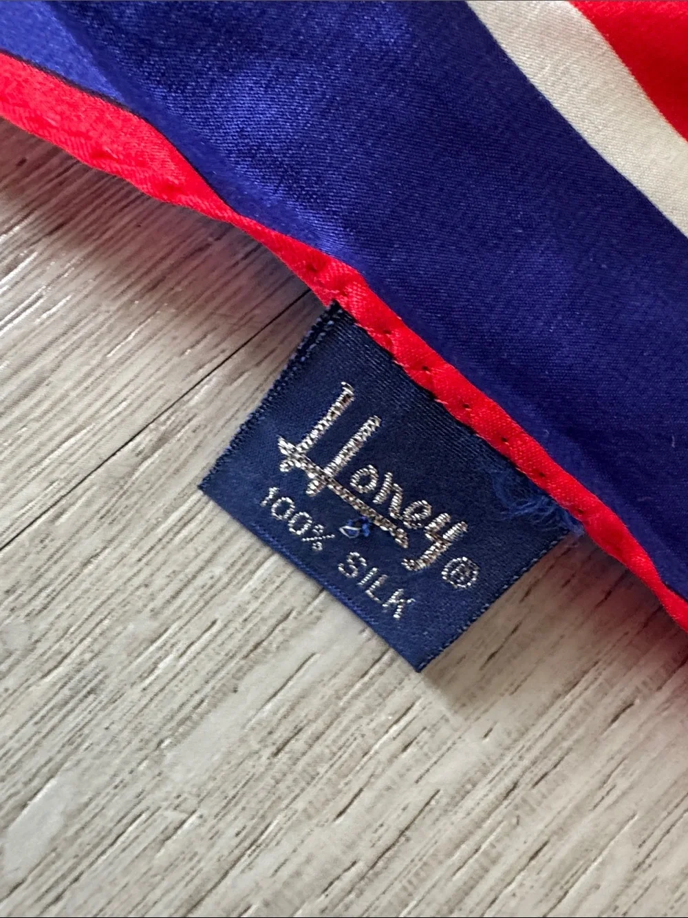 Vtg Honey 100% Silk Scarf 30x30